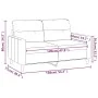 2 seater brown fabric sofa 120 cm by , Sofas - Ref: Foro24-359230, Price: 197,94 €, Discount: %