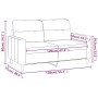 2 seater sofa in light yellow fabric 120 cm by , Sofas - Ref: Foro24-359232, Price: 185,77 €, Discount: %
