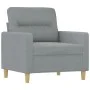 Sofa set with cushions 3 pieces light gray fabric by , Sofas - Ref: Foro24-3201536, Price: 583,72 €, Discount: %