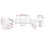 Sofa set with cushions 3 pieces light gray fabric by , Sofas - Ref: Foro24-3201536, Price: 583,72 €, Discount: %