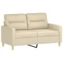 Sofa set with cushions 4 pieces cream fabric by , Sofas - Ref: Foro24-3201562, Price: 693,60 €, Discount: %