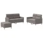 Sofa set with cushions 3 pieces taupe gray fabric by , Sofas - Ref: Foro24-3201583, Price: 472,17 €, Discount: %