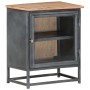 Mesita de noche de madera maciza de acacia gris 40x30x50 cm de vidaXL, Mesitas de noche - Ref: Foro24-323501, Precio: 85,49 €...