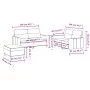 Sofagarnitur mit Kissen 3-teilig aus hellgelbem Stoff von , Sofas - Ref: Foro24-3201581, Preis: 394,63 €, Rabatt: %