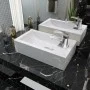 Rectangular ceramic sink with faucet hole 46x25.5x12 white by vidaXL, Sinks - Ref: Foro24-142343, Price: 67,34 €, Discount: %