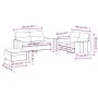Sofagarnitur mit Kissen 3-teilig aus hellgrauem Stoff von , Sofas - Ref: Foro24-3201576, Preis: 465,69 €, Rabatt: %