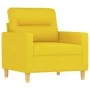 Sofa set with cushions 3 pieces light yellow fabric by , Sofas - Ref: Foro24-3201541, Price: 550,36 €, Discount: %