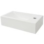 Rectangular ceramic sink with faucet hole 46x25.5x12 white by vidaXL, Sinks - Ref: Foro24-142343, Price: 68,26 €, Discount: %