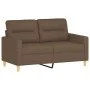 Sofa set with cushions 3 pieces brown fabric by , Sofas - Ref: Foro24-3201611, Price: 490,44 €, Discount: %