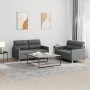 Sofagarnitur mit Kissen 2-teilig aus dunkelgrauem Stoff von , Sofas - Ref: Foro24-3201569, Preis: 390,85 €, Rabatt: %