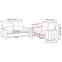 Sofa set with cushions 2 pieces dark gray fabric by , Sofas - Ref: Foro24-3201569, Price: 397,97 €, Discount: %