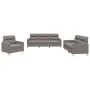 Sofa set with cushions 3 pieces taupe gray fabric by , Sofas - Ref: Foro24-3201543, Price: 631,77 €, Discount: %