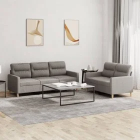 Sofagarnitur mit Kissen, 2-teilig, taupegrauer Stoff von , Sofas - Ref: Foro24-3201607, Preis: 469,64 €, Rabatt: %