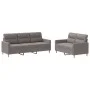 Sofa set with cushions 2 pieces taupe gray fabric by , Sofas - Ref: Foro24-3201607, Price: 469,64 €, Discount: %