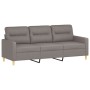 Sofa set with cushions 2 pieces taupe gray fabric by , Sofas - Ref: Foro24-3201607, Price: 453,07 €, Discount: %