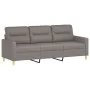 Sofa set with cushions 2 pieces taupe gray fabric by , Sofas - Ref: Foro24-3201607, Price: 469,64 €, Discount: %