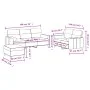 Sofa set with cushions 3 pieces cream fabric by , Sofas - Ref: Foro24-3201626, Price: 550,59 €, Discount: %