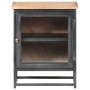 Mesita de noche de madera maciza de acacia gris 40x30x50 cm de vidaXL, Mesitas de noche - Ref: Foro24-323501, Precio: 85,49 €...