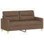 Sofa set with cushions 3 pieces brown fabric by , Sofas - Ref: Foro24-3201595, Price: 489,09 €, Discount: %