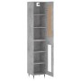 Aparador de madera contrachapada gris hormigón 34,5x34x180 cm de , Aparadores - Ref: Foro24-3200373, Precio: 94,88 €, Descuen...