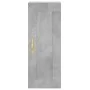 Aparador de madera contrachapada gris hormigón 34,5x34x180 cm de , Aparadores - Ref: Foro24-3200373, Precio: 93,71 €, Descuen...