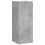 Aparador de madera contrachapada gris hormigón 34,5x34x180 cm de , Aparadores - Ref: Foro24-3200373, Precio: 93,71 €, Descuen...