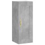 Aparador de madera contrachapada gris hormigón 34,5x34x180 cm de , Aparadores - Ref: Foro24-3200373, Precio: 94,88 €, Descuen...