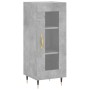Aparador de madera contrachapada gris hormigón 34,5x34x180 cm de , Aparadores - Ref: Foro24-3200373, Precio: 94,88 €, Descuen...