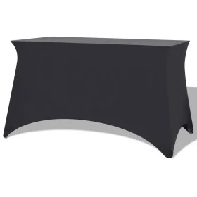 Elastic table cover 2 pcs 120x60.5x74 anthracite by vidaXL, Covers - Ref: Foro24-132039, Price: 26,17 €, Discount: %