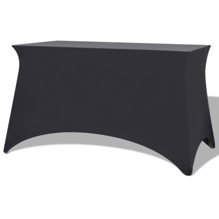 Elastische Tischdecke 2 Stück 120x60,5x74 Anthrazit von vidaXL, Abdeckungen - Ref: Foro24-132039, Preis: 26,70 €, Rabatt: %