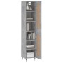 Betongraues Sperrholz-Sideboard 34,5 x 34 x 180 cm von , Sideboards - Ref: Foro24-3200437, Preis: 94,86 €, Rabatt: %
