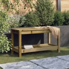 Gartenbank aus massivem Kiefernholz, 82,5 x 35 x 45 cm von , Gartenbänke - Ref: Foro24-832381, Preis: 72,22 €, Rabatt: %
