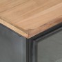 Mesita de noche de madera maciza de acacia gris 40x30x50 cm de vidaXL, Mesitas de noche - Ref: Foro24-323501, Precio: 85,49 €...