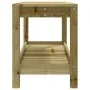 Gartenbank aus massivem Kiefernholz, 82,5 x 35 x 45 cm von , Gartenbänke - Ref: Foro24-832381, Preis: 72,22 €, Rabatt: %