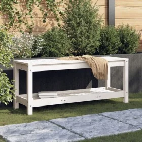 Garden bench solid white pine wood 108x35x45 cm by , garden benches - Ref: Foro24-832383, Price: 92,47 €, Discount: %