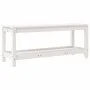 Gartenbank aus massivem weißem Kiefernholz 108x35x45 cm von , Gartenbänke - Ref: Foro24-832383, Preis: 94,33 €, Rabatt: %