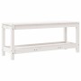 Gartenbank aus massivem weißem Kiefernholz 108x35x45 cm von , Gartenbänke - Ref: Foro24-832383, Preis: 93,69 €, Rabatt: %