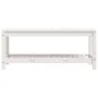 Gartenbank aus massivem weißem Kiefernholz 108x35x45 cm von , Gartenbänke - Ref: Foro24-832383, Preis: 94,33 €, Rabatt: %