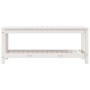 Gartenbank aus massivem weißem Kiefernholz 108x35x45 cm von , Gartenbänke - Ref: Foro24-832383, Preis: 93,69 €, Rabatt: %