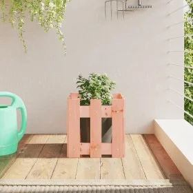 Pflanzgefäß mit Douglas-Massivholzzaundesign 30x30x30 cm von , Töpfe und Pflanzgefäße - Ref: Foro24-832445, Preis: 16,84 €, R...