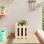 Jardinera con diseño de valla madera maciza de pino 40x40x40 cm de , Maceteros y jardineras - Ref: Foro24-832447, Precio: 21,...