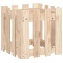 Jardinera con diseño de valla madera maciza de pino 40x40x40 cm de , Maceteros y jardineras - Ref: Foro24-832447, Precio: 21,...