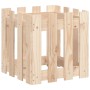 Pflanzgefäß mit Zaundesign aus massivem Kiefernholz 40x40x40 cm von , Töpfe und Pflanzgefäße - Ref: Foro24-832447, Preis: 21,...