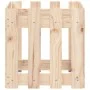 Jardinera con diseño de valla madera maciza de pino 40x40x40 cm de , Maceteros y jardineras - Ref: Foro24-832447, Precio: 21,...