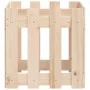 Jardinera con diseño de valla madera maciza de pino 40x40x40 cm de , Maceteros y jardineras - Ref: Foro24-832447, Precio: 21,...