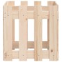 Pflanzgefäß mit Zaundesign aus massivem Kiefernholz 40x40x40 cm von , Töpfe und Pflanzgefäße - Ref: Foro24-832447, Preis: 21,...