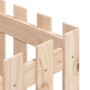Pflanzgefäß mit Zaundesign aus massivem Kiefernholz 40x40x40 cm von , Töpfe und Pflanzgefäße - Ref: Foro24-832447, Preis: 21,...