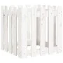 Planter fence design solid white pine wood 50x50x50 cm by , Pots and planters - Ref: Foro24-832453, Price: 30,69 €, Discount: %