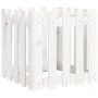 Planter fence design solid white pine wood 50x50x50 cm by , Pots and planters - Ref: Foro24-832453, Price: 30,69 €, Discount: %