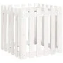 Planter fence design solid white pine wood 60x60x60 cm by , Pots and planters - Ref: Foro24-832458, Price: 39,42 €, Discount: %
